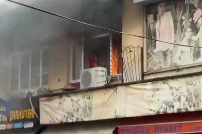 Rize’de depo yangını