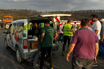 Bursa Orhaneli Belediyesi’nden yangın bölgesine tam destek