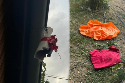 Yaşlı çift neye uğradığını şaşırdı! Kayseri’de atılan roket evin çatısına düştü...