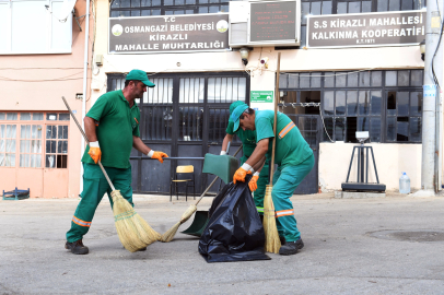 Bursa Osmangazi’de her gün 270 kilometre alan temizleniyor