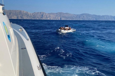 Marmaris açıklarında 45 düzensiz göçmen yakalandı