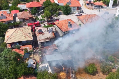Ahırda çıkan yangın eve sıçradı: 6 kişi hastanelik oldu