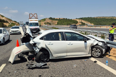Balıkesir'de otoyolda zincirleme trafik kazası: 8 yaralı