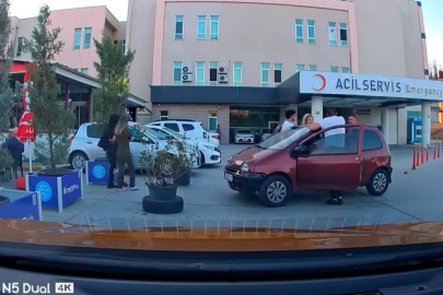 Balıkesir'de hastane önünde deprem paniği