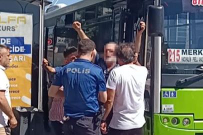 Kocaeli'de önce kavga etti, polis gelince bıçağı boynuna dayadı