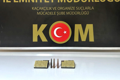 Erzincan’da 101 adet mermi ele geçirildi