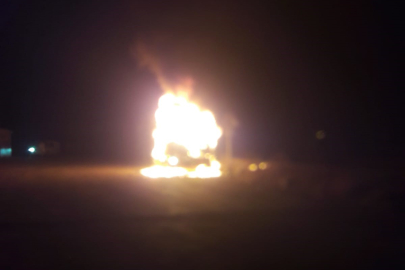 Gemlik-Bursa yolunda seyir halindeki tır alev topuna döndü