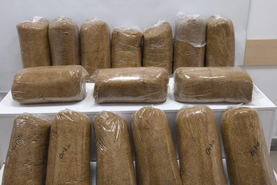 Samsun'da 80 kilo kaçak tütün ele geçirildi