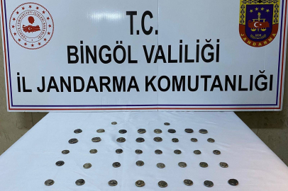 Bingöl’de 42 adet sikke ele geçirdi
