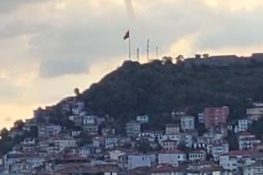 Giresun açıklarında kısa süreli hortum heyecanı yaşandı