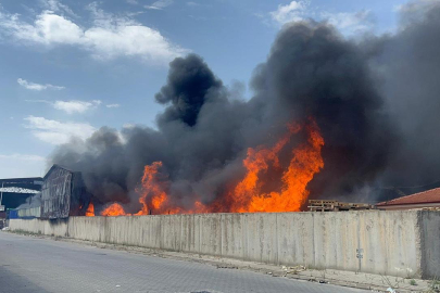 Eskişehir'de geri dönüşüm tesisinde yangın: Gökyüzü dumanla kaplandı