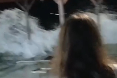 Marmara Denizi'nde poyraz dev dalgalar oluşturdu