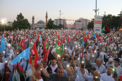 Sivas'ta Filistin'e destek yürüyüşü düzenlendi