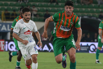 Alanyaspor ile Rizespor'un düellosunda kazanan yok