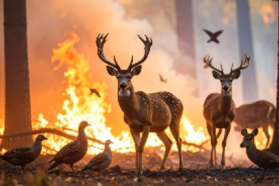 Orman yangınlarından etkilenen alanlarda avlanmak yasaklandı