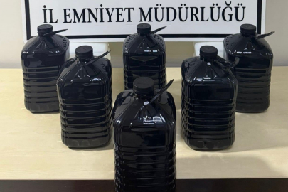 Sinop’ta 30 litre etil alkol ele geçirildi
