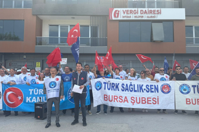 Türkiye Kamu-Sen üyeleri Bursa’da 1 günlük iş bıraktı!