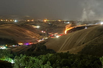 Ankara'da Eymir Gölü yakınlarındaki ormanlık alanda yangın çıktı