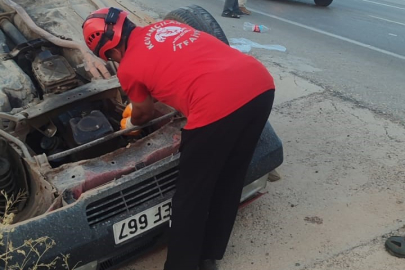 Elazığ’da otomobil takla attı: 6 yaralı
