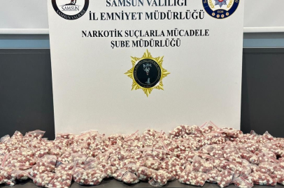Samsun'da 11 bin 300 adet sentetik ecza ele geçirildi: 2 gözaltı