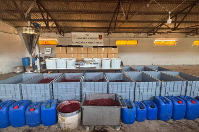 Ankara'da kaçak nargile tütünü imalatı ve satışı yapan 3 kişi gözaltına alındı