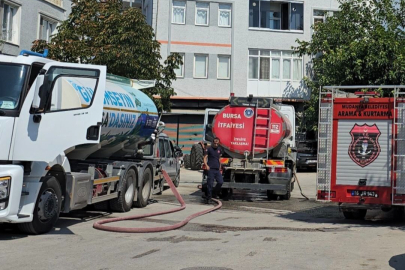 Bursa Mudanya'da korkutan yangın