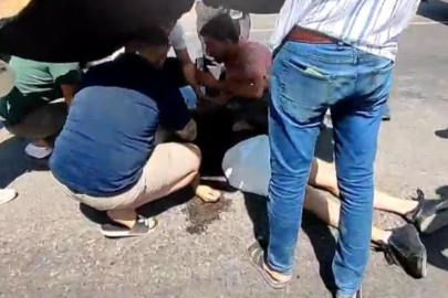 Gaziantep'te kasko için Tesla aracın fotoğrafını çekerken tır çarptı: 1 yaralı