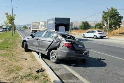 Bursa'da feci kaza! 4 araç birbiriyle çarpıştı