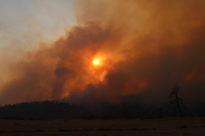 Çanakkale'deki yangında 126 vatandaş tahliye edildi