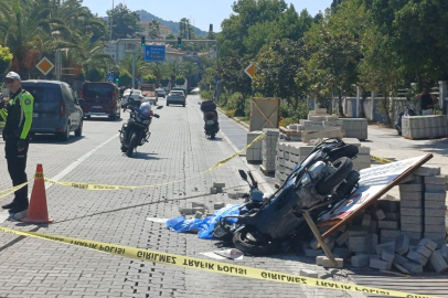 Muğla Marmaris'te motosiklet kazası can aldı