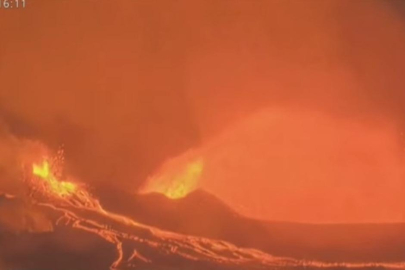 Dünyanın en aktif yanardağı harekete geçti! Cehennemi aratmayan görüntüler