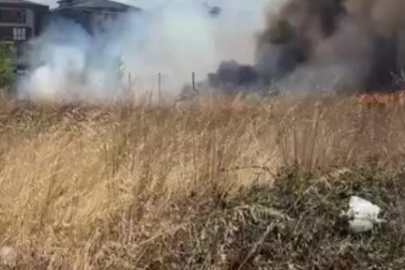 Tekirdağ'da çocuklar yangın çıkarıp kaçtı