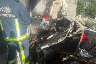 Van’da ev yangını