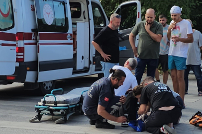 Sakarya'da kontrolden çıkan motosikletten düşen sürücü yaralandı