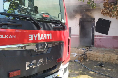 Şanlıurfa Haliliye'de müstakil evde yangın