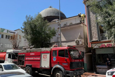 Bursa'da camide korkutan yangın!