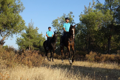 Atlı birlikler ile komandolar 7/24 yangın nöbetinde