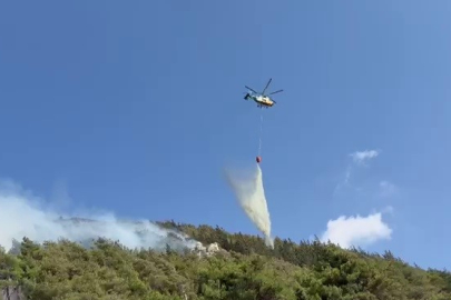 Hatay’da orman yangınına havadan ve karadan müdahale sürüyor