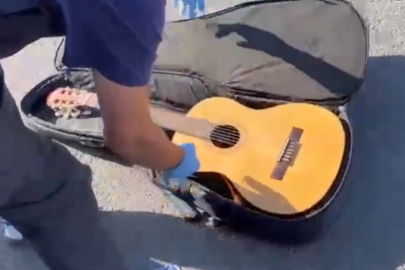 Samsun'da gitar çantasındaki cips paketinden uyuşturucu çıktı