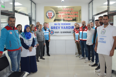 Tatvan SYDV çalışanları greve başladı