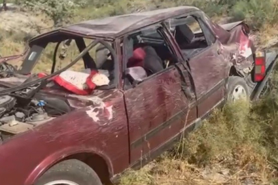 Konya Karapınar’da otomobil yoldan çıktı: 7 yaralı