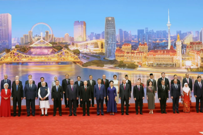 Şanghay İşbirliği Örgütü Liderler Zirvesi'nde aile fotoğrafı çekildi