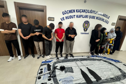 Tekirdağ'da göçmen kaçakçılığı operasyonu: 15 kişi yakalandı