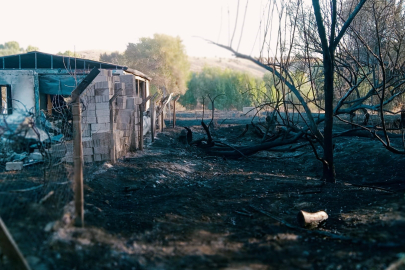 Yozgat’ta yangın: Bir ev ve 20 dönüm alan küle döndü