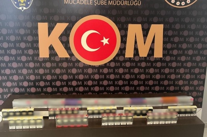 Antalya'da KOM ekipleri 712 bin 440 adet makaron ele geçirdi