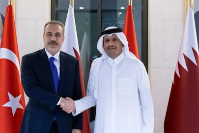 Bakan Fidan'dan Katar ile Filistin görüşmesi