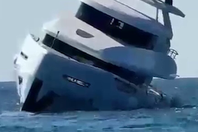 Denize yeni indirilmişti: Zonguldak’ta 40 milyon liralık lüks yat battı