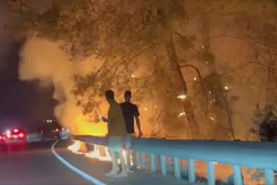 Muğla'da Sakar rampasında orman yangını