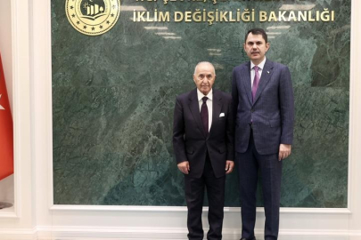 CHP eski Genel Başkanı Hikmet Çetin, Bakan Kurum'u ziyaret etti