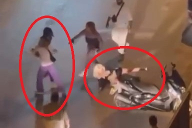 Bursa'da kadınlar saç saça baş başa birbirlerine saldırdı!